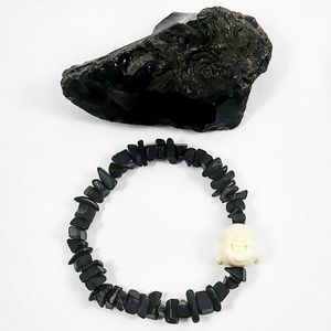 Crystal Cove Boutique Jewelry - Black Tourmaline Buddha Pair Crystal Cove Boutique Jewelry - Black Tourmaline Buddha Pair